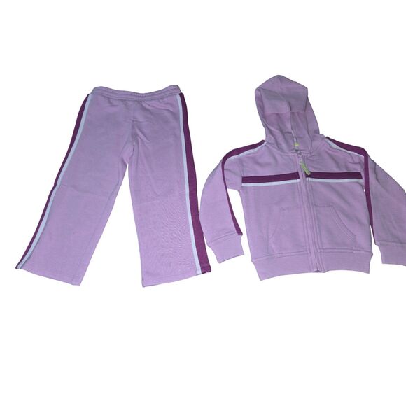Ideology Girls 2-Piece Tracksuit Set Size 2T | Light Purple Zip Hoodie & Pants - Picture 4 of 12